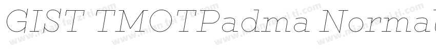 GIST TMOTPadma Normal字体转换